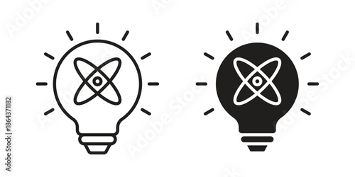 Innovation icons in trendy flat style. Icon design, logo, app, UI. Vector illustration
