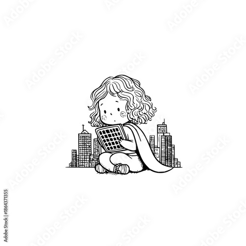 What stark, empty black background offers a minimalist canvas for design?