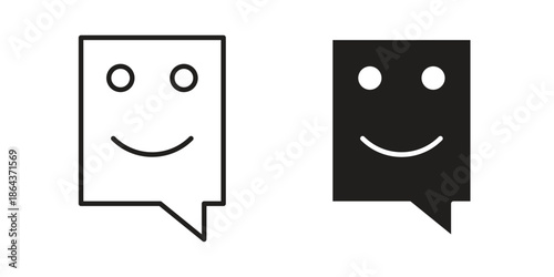 Live chat icons in trendy flat style. Icon design, logo, app, UI. Vector illustration