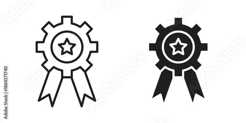 Mastery icons in trendy flat style. Icon design, logo, app, UI. Vector illustration