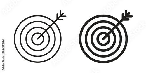 Mission icons in trendy flat style. Icon design, logo, app, UI. Vector illustration