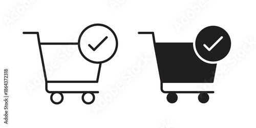 Order icons in trendy flat style. Icon design, logo, app, UI. Vector illustration