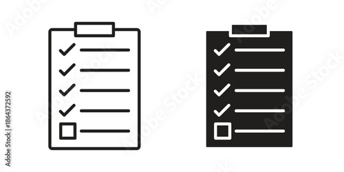 Planning icons in trendy flat style. Icon design, logo, app, UI. Vector illustration