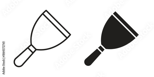 Putty knife icons in trendy flat style. Icon design, logo, app, UI. Vector illustration