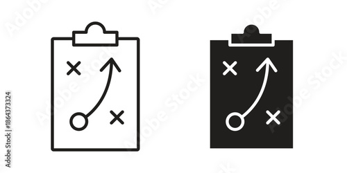Strategy icons in trendy flat style. Icon design, logo, app, UI. Vector illustration
