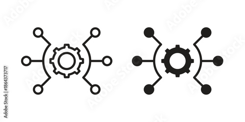 Useful functions icons in trendy flat style. Icon design, logo, app, UI. Vector illustration