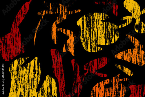 Abstract pattern. Illustration for printing on wall decorations. For use in graphics.