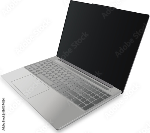 laptop isolated high detail realistic