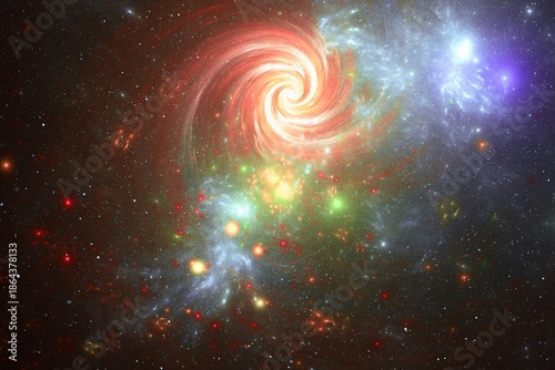 imaginatory fractal abstract background image