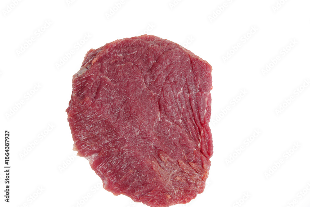 Fototapeta premium Raw meat on white background