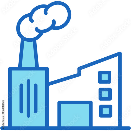 Manufacturer blue icon