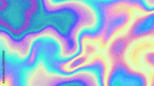 Holographic iridescent grainy gradient seamless loop. Abstract background