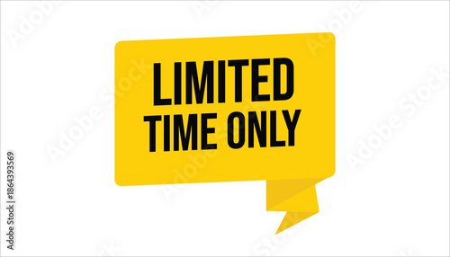 limited time only urgent promotional sale banner
