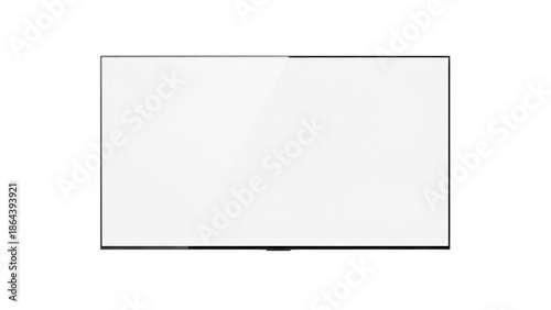 Modern flat screen television isolated on transparent background