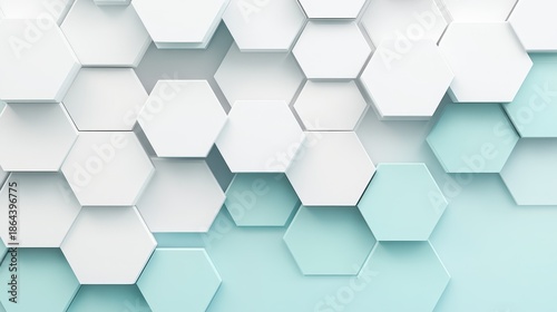 Abstract 3d hexagonal pattern creates modern background design dynamic hexagonal pattern forms geometric digital backdrop