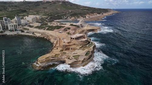 View of the Qolla l-Bajda Battery, Gozo