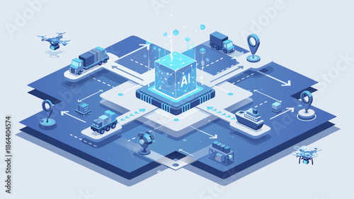 Intelligent Logistics Network AI Powered Smart Transportation System