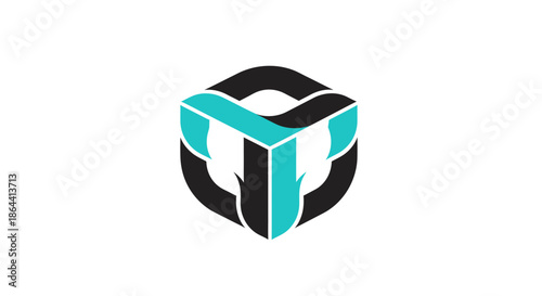 Abstract Geometric Logo Design Showcasing Modern Style and Visual Appeal For Business