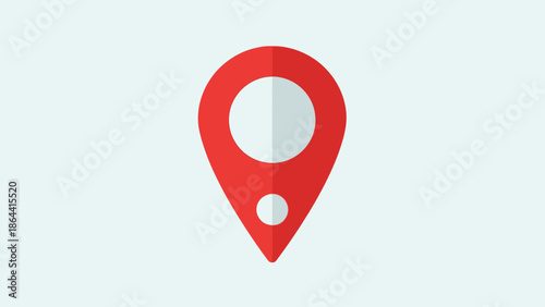 Free Download Simplified map pin icon representing location marker for navigation and positioning - GFXLoad