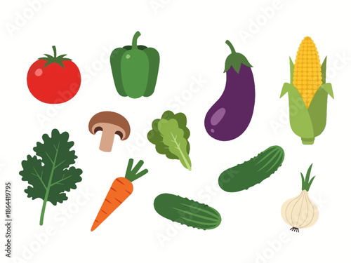 Fresh Vegetables A Colorful and Healthy Selection of Produce