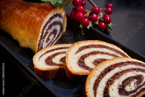 Hommemade Romanian Cozonac Cu Nuci, Romanian Wallnut Roll/ Diós Bejgli