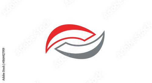 Free Download Abstract Graphic Design With Red And Gray Elements On A White Background - GFXLoad