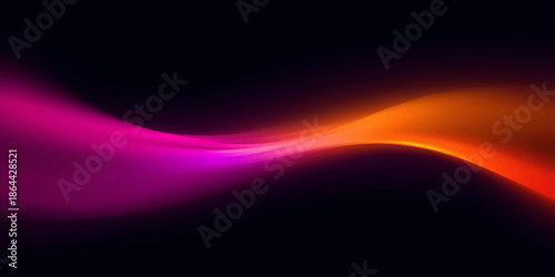 Abstract colorful waves of red and blue light create a futuristic digital art backdrop with motion flares and glowing energy rays for a dark wallpaper design