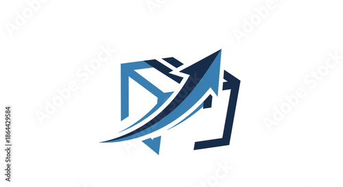 Abstract Graphic Showing Growth and Advancement In Business Or The World