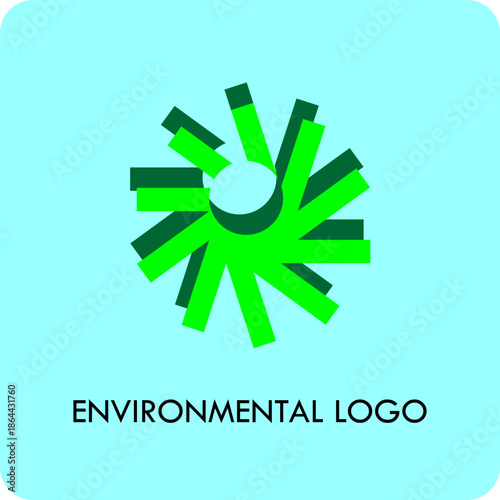Minimalist Abstract Nature Symbol for Sustainable Business