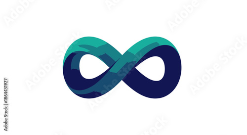 Abstract Infinity Symbol: A Modern Aesthetic of Endless Possibilities and Loops