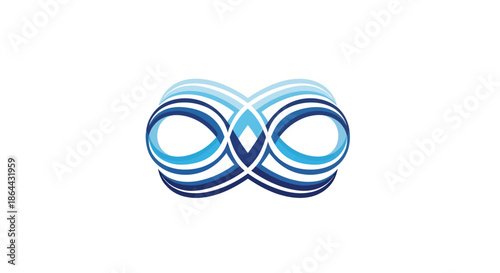 Abstract Infinity Symbol: A Seamless Blend of Modernity and Infinite Possibilities