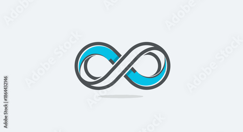 Abstract Infinity Symbol With Modernistic Design Elements Illustrating Endless Possibilities