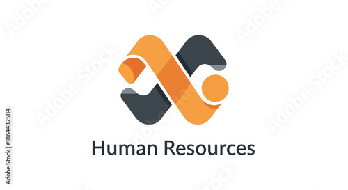Abstract Logo Representing Human Resources Department And Its Core Business Operations