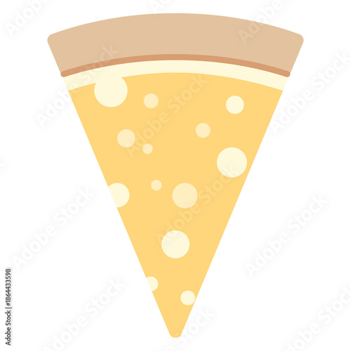 치즈 피자 조각 일러스트
