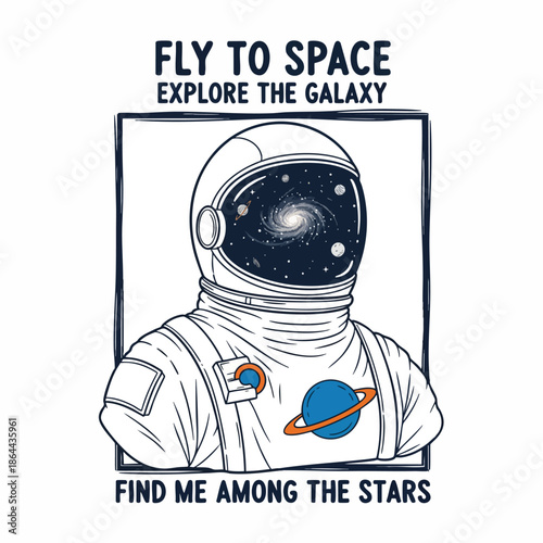 Astronaut Exploring the Galaxy: Space Adventure and Cosmic Discovery.