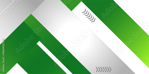 Modern green and white diagonal geometric background with arrow elements, clean corporate abstract design for business,banner, flyer, website header, technology branding, professional marketing layout