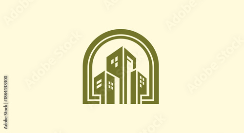 Abstract Urban Architecture Symbolizing Real Estate Development and Property Growth