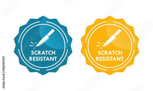 Scratch resistant design logo template illustration