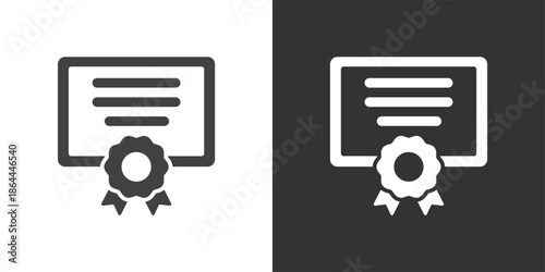 Graduation Certificate icon. Solid glyph series icon