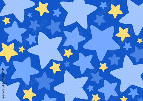 seamless star pattern with dark blue background cartoon