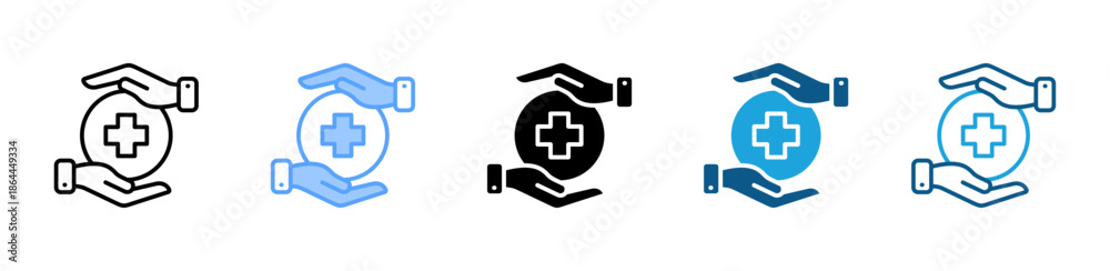 Obraz premium Osha icon set multiple style collection