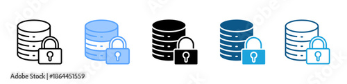 Ipsec icon set multiple style collection