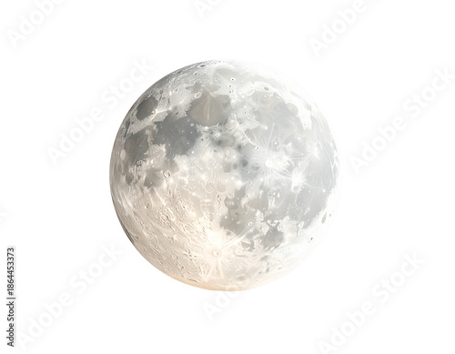 Abstract render of a glowing sphere floating in space with a transparent background