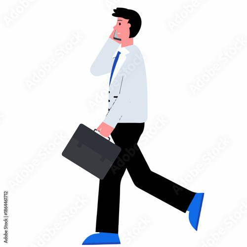 business man running