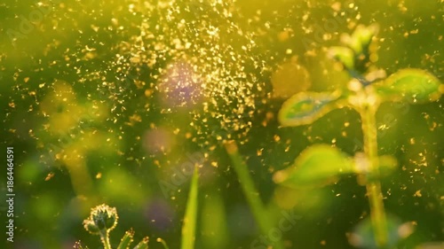 Spring Awakening A visual representation of nature's prolific rebirth and the start of the allergy season. spring pollen drift