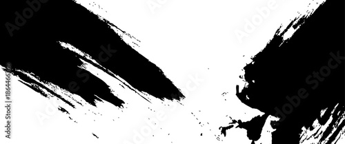 brush strokes texture rough black and white scratches for wallpaper. suit for dirt banner, cover, poster, flyer, background, ads, paint splatter, watercolor design. Vector illustration
