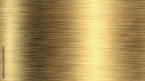 Brushed Gold Metal Texture With Horizontal Streaks
