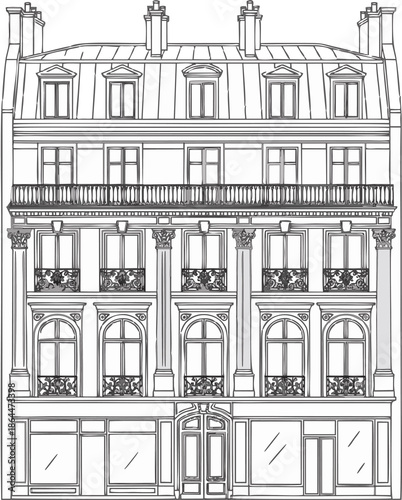 Detailed line art illustratio...