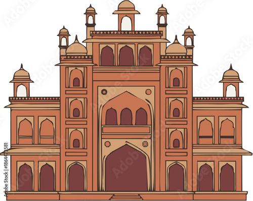 Traditional Mughal architectu...