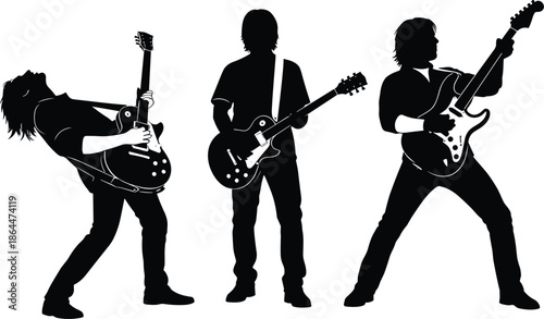 Seven walking youth silhouettes with backpacks and caps, sequential motion study showing smartphone use, walking posture progression, vector illustration for urban, education, animation